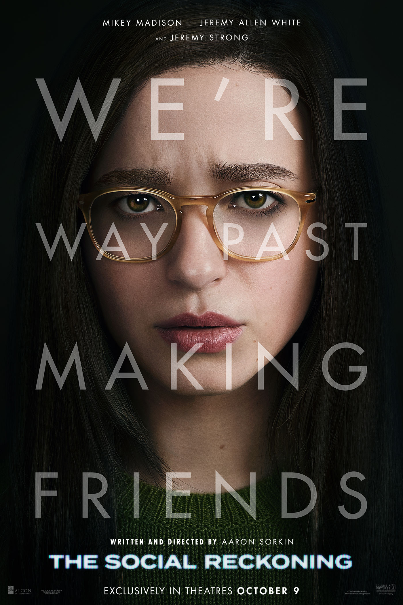 Sony Pictures character poster featuring Mikey Madison in The Social Reckoning